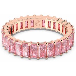 Swarovski Bague Matrix, Taille baguette, Rose, Doré à l’or rose 18 carats (750/1000) 62 - Publicité Swarovski Bague Matrix, Taille baguette, Rose, Doré à l’or rose 18 carats (750/1000) 62 - Publicité