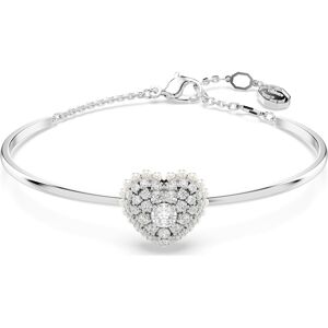 Swarovski Bracelet-jonc Hyperbola, Cœur, Blanc, Métal rhodié OS - Publicité Swarovski Bracelet-jonc Hyperbola, Cœur, Blanc, Métal rhodié OS - Publicité