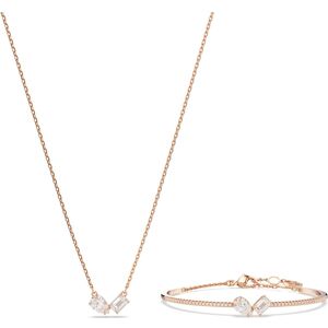 Swarovski Parure Mesmera, Tailles variées, Blanc, Doré à l’or rose 18 carats (750/1000) OS - Publicité Swarovski Parure Mesmera, Tailles variées, Blanc, Doré à l’or rose 18 carats (750/1000) OS - Publicité