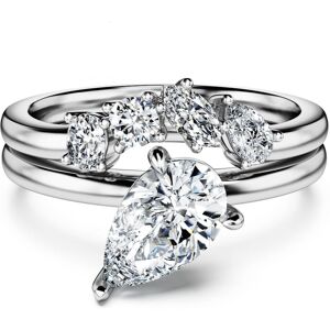 Swarovski Bague Galaxy, Parure (2), Diamants de synthèse 1,4 ct tw, Forme de poire, Or blanc 18 carats 55 - Publicité Swarovski Bague Galaxy, Parure (2), Diamants de synthèse 1,4 ct tw, Forme de poire, Or blanc 18 carats 55 - Publicité