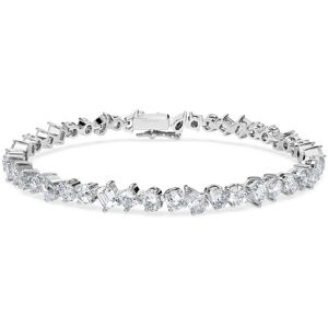 Swarovski Bracelet Galaxy Tennis, Diamants de synthèse 4,9 ct tw, Formes variées, Or blanc 18 carats S - Publicité Swarovski Bracelet Galaxy Tennis, Diamants de synthèse 4,9 ct tw, Formes variées, Or blanc 18 carats S - Publicité