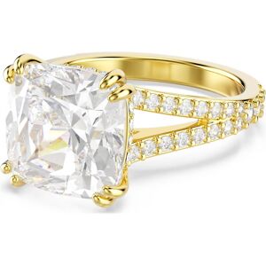 Swarovski Bague cocktail Stilla, Taille carré, Pavé, Blanche, Doré à l’or 18 carats (750/1000) 60 - Publicité Swarovski Bague cocktail Stilla, Taille carré, Pavé, Blanche, Doré à l’or 18 carats (750/1000) 60 - Publicité