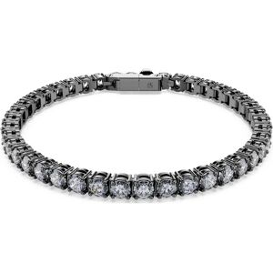 Swarovski Bracelet Matrix Tennis, Taille ronde, Gris, Métal plaqué ruthénium S - Publicité Swarovski Bracelet Matrix Tennis, Taille ronde, Gris, Métal plaqué ruthénium S - Publicité