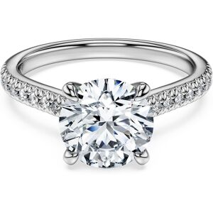 Swarovski Bague solitaire Eternity, Diamants de synthèse 2,2 ct tw, Forme ronde, Or blanc 18 carats 50 - Publicité Swarovski Bague solitaire Eternity, Diamants de synthèse 2,2 ct tw, Forme ronde, Or blanc 18 carats 50 - Publicité