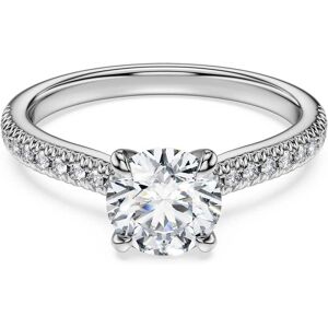 Swarovski Bague solitaire Eternity, Diamants de synthèse 1,2 ct tw, Forme ronde, Or blanc 18 carats 60 - Publicité Swarovski Bague solitaire Eternity, Diamants de synthèse 1,2 ct tw, Forme ronde, Or blanc 18 carats 60 - Publicité