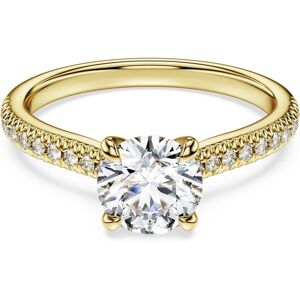 Swarovski Bague solitaire Eternity, Diamants de synthèse 1,2 ct tw, Forme ronde, Or jaune 18 carats 48 - Publicité Swarovski Bague solitaire Eternity, Diamants de synthèse 1,2 ct tw, Forme ronde, Or jaune 18 carats 48 - Publicité