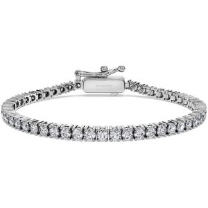 Swarovski Bracelet Eternity Tennis, Diamants de synthèse 3 ct tw, Forme ronde, Or blanc 18 carats M - Publicité Swarovski Bracelet Eternity Tennis, Diamants de synthèse 3 ct tw, Forme ronde, Or blanc 18 carats M - Publicité