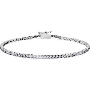 Swarovski Bracelet Eternity Tennis, Diamants de synthèse 1,5 ct tw, Forme ronde, Or blanc 18 carats S - Publicité Swarovski Bracelet Eternity Tennis, Diamants de synthèse 1,5 ct tw, Forme ronde, Or blanc 18 carats S - Publicité