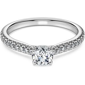 Swarovski Bague solitaire Eternity, Diamants de synthèse 0,7 ct tw, Forme ronde, Or blanc 18 carats 48 - Publicité Swarovski Bague solitaire Eternity, Diamants de synthèse 0,7 ct tw, Forme ronde, Or blanc 18 carats 48 - Publicité