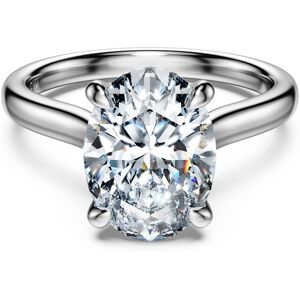 Swarovski Bague solitaire Eternity, Diamants de synthèse 3 ct tw, Forme ovale, Or blanc 18 carats 60 - Publicité Swarovski Bague solitaire Eternity, Diamants de synthèse 3 ct tw, Forme ovale, Or blanc 18 carats 60 - Publicité