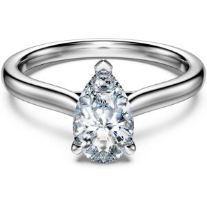 Swarovski Bague solitaire Eternity, Diamants de synthèse 1 ct tw, Forme de poire, Or blanc 18 carats 60 - Publicité Swarovski Bague solitaire Eternity, Diamants de synthèse 1 ct tw, Forme de poire, Or blanc 18 carats 60 - Publicité