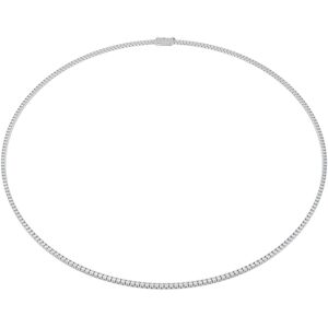 Swarovski Collier Eternity Tennis, Diamants de synthèse 3 ct tw, Forme ronde, Or blanc 18 carats M - Publicité Swarovski Collier Eternity Tennis, Diamants de synthèse 3 ct tw, Forme ronde, Or blanc 18 carats M - Publicité