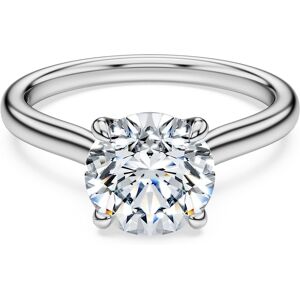 Swarovski Bague solitaire Eternity, Diamants de synthèse 2 ct tw, Forme ronde, Or blanc 18 carats 58 - Publicité Swarovski Bague solitaire Eternity, Diamants de synthèse 2 ct tw, Forme ronde, Or blanc 18 carats 58 - Publicité