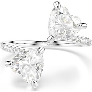 Swarovski Bague ouverte Mesmera, Taille cœur, Pavé, Blanche, Métal rhodié 58 - Publicité Swarovski Bague ouverte Mesmera, Taille cœur, Pavé, Blanche, Métal rhodié 58 - Publicité