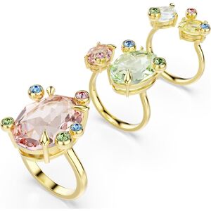 Swarovski Bague Gema, Parure (3), Tailles variées, Multicolore, Doré à l’or 18 carats (750/1000) 50 - Publicité Swarovski Bague Gema, Parure (3), Tailles variées, Multicolore, Doré à l’or 18 carats (750/1000) 50 - Publicité
