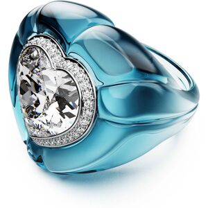 Swarovski Bague cocktail Dulcis, Taille cœur, Pavé, Cœur, Bleues 50 - Publicité Swarovski Bague cocktail Dulcis, Taille cœur, Pavé, Cœur, Bleues 50 - Publicité