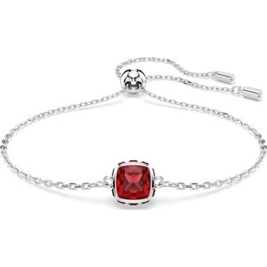Swarovski Bracelet Birthstone, Taille Carré, Janvier, Rouge, Métal rhodié OS - Publicité Swarovski Bracelet Birthstone, Taille Carré, Janvier, Rouge, Métal rhodié OS - Publicité