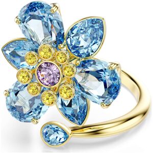 Swarovski Bague ouverte Idyllia, Tailles variées, Fleur, Bleue, Doré à l’or 18 carats (750/1000) 50 - Publicité Swarovski Bague ouverte Idyllia, Tailles variées, Fleur, Bleue, Doré à l’or 18 carats (750/1000) 50 - Publicité