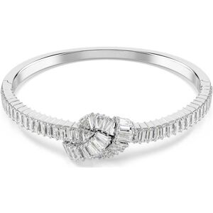 Swarovski Bracelet-jonc Matrix, Taille baguette, Nœud, Blanc, Métal rhodié M - Publicité Swarovski Bracelet-jonc Matrix, Taille baguette, Nœud, Blanc, Métal rhodié M - Publicité