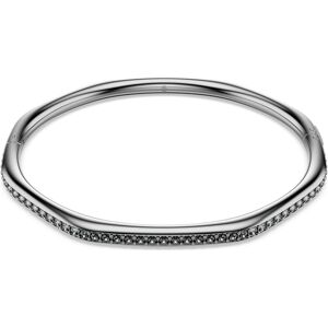 Swarovski Bracelet-jonc Dextera, Forme octogonale, Taille ronde, Blanc, Métal plaqué ruthénium XL - Publicité Swarovski Bracelet-jonc Dextera, Forme octogonale, Taille ronde, Blanc, Métal plaqué ruthénium XL - Publicité