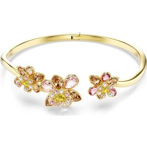 Swarovski Bracelet-jonc Idyllia, Tailles variées, Fleur, Multicolore, Doré à l’or 18 carats (750/1000) M - Publicité Swarovski Bracelet-jonc Idyllia, Tailles variées, Fleur, Multicolore, Doré à l’or 18 carats (750/1000) M - Publicité