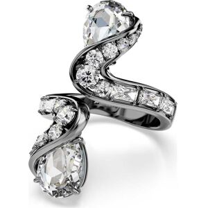 Swarovski Bague ouverte The Vienna Collection, Plume, Blanche, Métal plaqué ruthénium 52 - Publicité Swarovski Bague ouverte The Vienna Collection, Plume, Blanche, Métal plaqué ruthénium 52 - Publicité