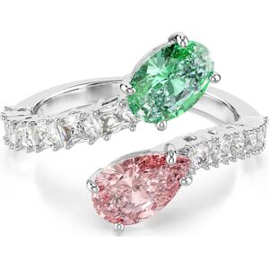 Bague ouverte Ariana Grande x Swarovski, Tailles variées, Multicolore, Métal rhodié 58 - Publicité Bague ouverte Ariana Grande x Swarovski, Tailles variées, Multicolore, Métal rhodié 58 - Publicité