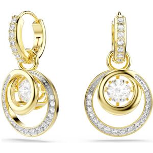 Swarovski Pendants d'oreilles Hyperbola, Taille ronde, Blanches, Doré à l’or 18 carats (750/1000) OS - Publicité Swarovski Pendants d'oreilles Hyperbola, Taille ronde, Blanches, Doré à l’or 18 carats (750/1000) OS - Publicité