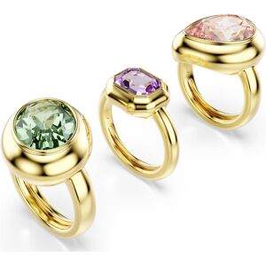 Swarovski Bague avec motif Gema, Parure (3), Multicolore, Doré à l’or 18 carats (750/1000) 50-55 - Publicité Swarovski Bague avec motif Gema, Parure (3), Multicolore, Doré à l’or 18 carats (750/1000) 50-55 - Publicité