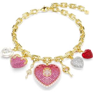 Swarovski Collier Idyllia, Tailles variées, Cœur, clé, Multicolore, Doré à l’or 18 carats (750/1000) OS - Publicité Swarovski Collier Idyllia, Tailles variées, Cœur, clé, Multicolore, Doré à l’or 18 carats (750/1000) OS - Publicité