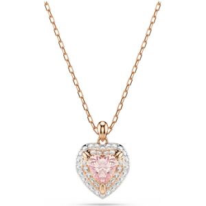 Swarovski Pendentif One, Taille cœur, Pavé, Cœur, Rose, Doré à l’or rose 18 carats (750/1000) OS - Publicité Swarovski Pendentif One, Taille cœur, Pavé, Cœur, Rose, Doré à l’or rose 18 carats (750/1000) OS - Publicité