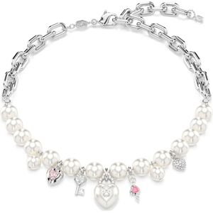 Swarovski Collier Idyllia, Perle de cristal, Tailles variées, Blanc, Métal rhodié OS - Publicité Swarovski Collier Idyllia, Perle de cristal, Tailles variées, Blanc, Métal rhodié OS - Publicité