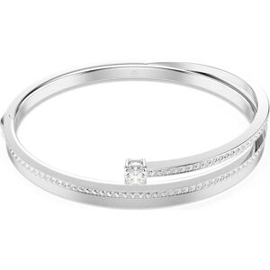 Swarovski Bracelet-jonc Fresh, Taille ronde, Blanc, Métal rhodié S - Publicité Swarovski Bracelet-jonc Fresh, Taille ronde, Blanc, Métal rhodié S - Publicité