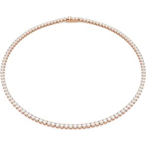 Swarovski Collier Tennis Matrix, Taille ronde, Blanc, Doré à l’or rose 18 carats (750/1000) M - Publicité Swarovski Collier Tennis Matrix, Taille ronde, Blanc, Doré à l’or rose 18 carats (750/1000) M - Publicité