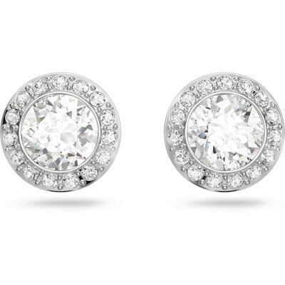 Swarovski Clous d'oreilles Una Angelic, Taille ronde, Blanches, Métal rhodié OS - Publicité Swarovski Clous d'oreilles Una Angelic, Taille ronde, Blanches, Métal rhodié OS - Publicité