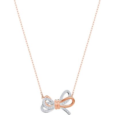 Swarovski Pendentif Lifelong Bow, Nœud, Blanc, Finition mix de métal OS - Publicité Swarovski Pendentif Lifelong Bow, Nœud, Blanc, Finition mix de métal OS - Publicité