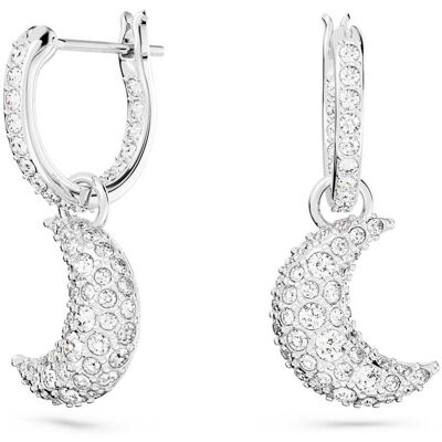Swarovski Pendants d'oreilles Sublima, Lune, Blanches, Métal rhodié OS - Publicité Swarovski Pendants d'oreilles Sublima, Lune, Blanches, Métal rhodié OS - Publicité