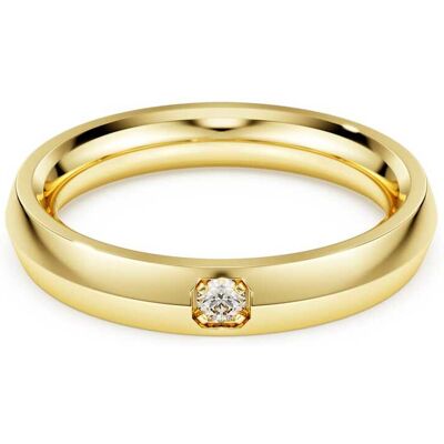 Swarovski Anneau Eternity, Diamants de synthèse 0,05 ct tw, Forme ronde, Or jaune 18 carats 58 - Publicité Swarovski Anneau Eternity, Diamants de synthèse 0,05 ct tw, Forme ronde, Or jaune 18 carats 58 - Publicité