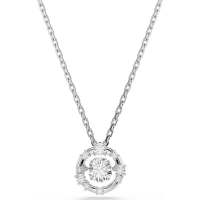Swarovski Pendentif Constella, Taille ronde, Dancing stone, Blanc, Métal rhodié OS - Publicité Swarovski Pendentif Constella, Taille ronde, Dancing stone, Blanc, Métal rhodié OS - Publicité