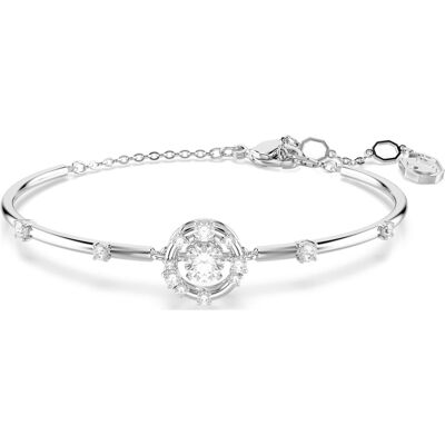 Swarovski Bracelet-jonc Constella, Taille ronde, Dancing stone, Blanc, Métal rhodié OS - Publicité Swarovski Bracelet-jonc Constella, Taille ronde, Dancing stone, Blanc, Métal rhodié OS - Publicité