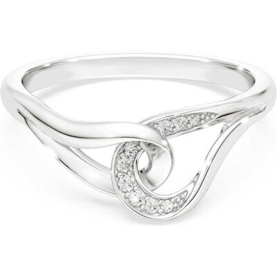 Bague Swarovski Classica, Taille ronde, Entrelacé, Blanche, Argent sterling 52 - Publicité Bague Swarovski Classica, Taille ronde, Entrelacé, Blanche, Argent sterling 52 - Publicité