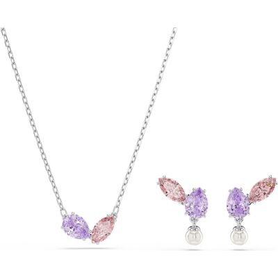Parure Ariana Grande x Swarovski, Tailles variées, Multicolore, Métal rhodié OS - Publicité Parure Ariana Grande x Swarovski, Tailles variées, Multicolore, Métal rhodié OS - Publicité