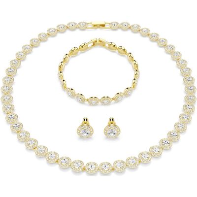 Swarovski Parure Una Angelic, Parure (3), Taille Rond, Blanc, Doré à l’or 18 carats (750/1000) OS - Publicité Swarovski Parure Una Angelic, Parure (3), Taille Rond, Blanc, Doré à l’or 18 carats (750/1000) OS - Publicité