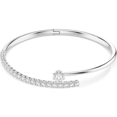Swarovski Bracelet-jonc Matrix, Taille ronde, Blanc, Métal rhodié M - Publicité Swarovski Bracelet-jonc Matrix, Taille ronde, Blanc, Métal rhodié M - Publicité