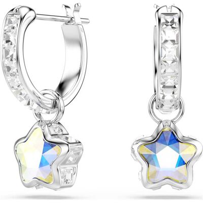 Swarovski Pendants d'oreilles Chroma, Tailles variées, Étoile, Blanches, Métal rhodié OS - Publicité Swarovski Pendants d'oreilles Chroma, Tailles variées, Étoile, Blanches, Métal rhodié OS - Publicité