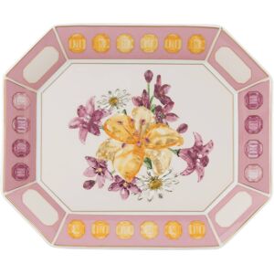 Swarovski Plateau Idyllia, Porcelaine, Motif imprimé cristal, fleur, Large, Rose OS - Publicité Swarovski Plateau Idyllia, Porcelaine, Motif imprimé cristal, fleur, Large, Rose OS - Publicité