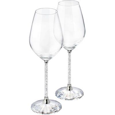 Swarovski Verres à vin Crystalline (Set de 2) OS - Publicité Swarovski Verres à vin Crystalline (Set de 2) OS - Publicité