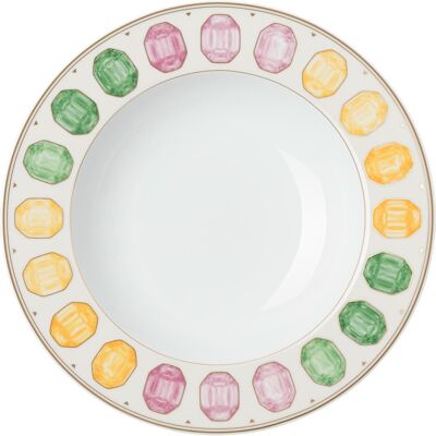 Swarovski Assiette creuse Idyllia, Porcelaine, Motif imprimé cristal, pierre précieuse, Multicolore OS - Publicité Swarovski Assiette creuse Idyllia, Porcelaine, Motif imprimé cristal, pierre précieuse, Multicolore OS - Publicité