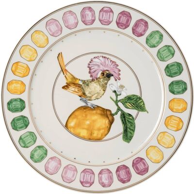 Swarovski Sous-assiette Idyllia, Porcelaine, Motif imprimé cristal, porte-éventail roi, Multicolore OS - Publicité Swarovski Sous-assiette Idyllia, Porcelaine, Motif imprimé cristal, porte-éventail roi, Multicolore OS - Publicité