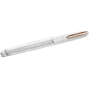 Swarovski Stylo Roller Crystalline, Blanc, Placage de ton or rosé OS - Publicité Swarovski Stylo Roller Crystalline, Blanc, Placage de ton or rosé OS - Publicité